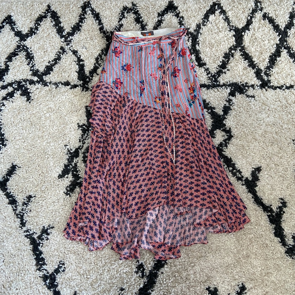 Bhanuni by Jyoti Asymmetric Skirt Anthropologie